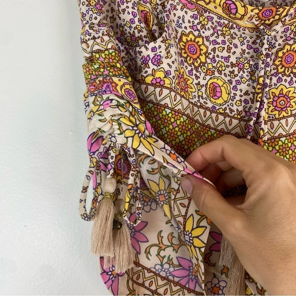 SPELL Boho Blossom Shorts Yellow Floral XS